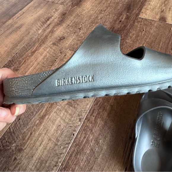 Birkenstock Eva Arizona Silver grey sandals size 37 women’s size 6 regular/ wide - Picture 7 of 8